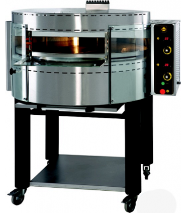 Four à pizza rotatif à gaz - Capacité 8, 16 ou 24 pizzas