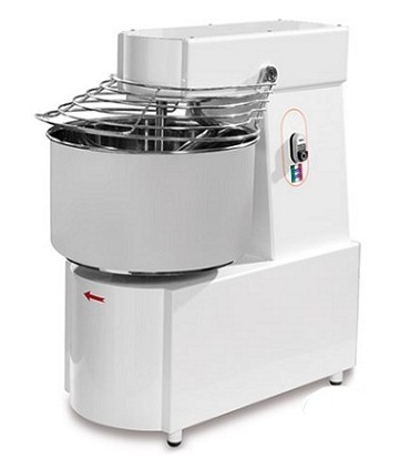 Pétrin professionnel à spirale à tête fixe sans roulettes