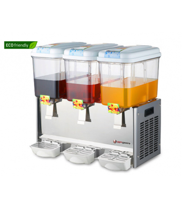 Distributeur de jus de fruit - 3x18 litres Distributeur de jus de fruit - 3x18 litres