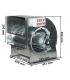 Ventilateur centrifuge pour hotte murale 3200 m³