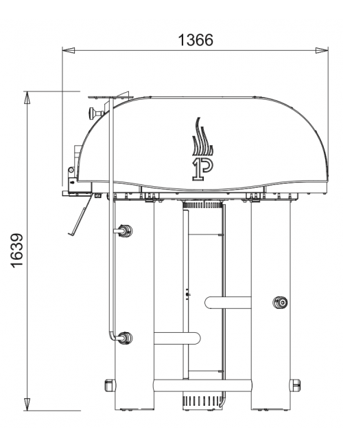 Four à pizza bois à pellets
