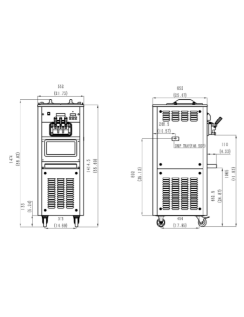 Machine à glace 2 parfums 1 mixte soft et frozen yogurt avec formation incluse Machine à glace 2 parfums 1 mixte soft et frozen yogurt avec formation incluse
