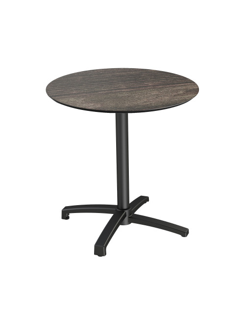 table ronde D 70 cm coloris riverwashed-wood