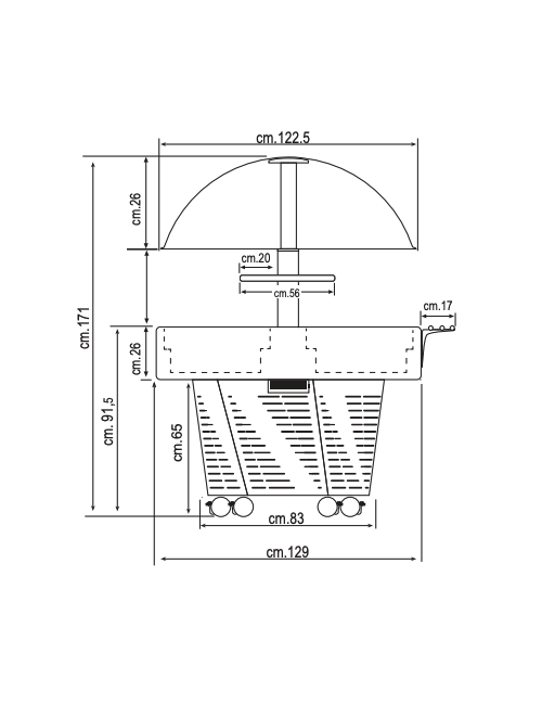 Buffet réfrigéré design dégivrage automatique Buffet réfrigéré design dégivrage automatique