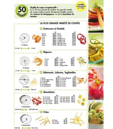 Coupe légumes jusqu'à 300 couverts