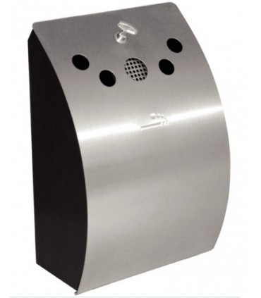 Cendrier inox mural respect loi anti-tabac