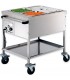 Chariot bain-marie sans eau 2 ou 3 bacs GN 1/1 Chariot bain-marie sans eau 2 ou 3 bacs GN 1/1