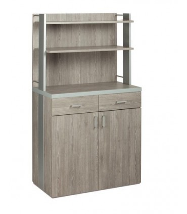 Vaisselier haut en bois et alu Vaisselier haut en bois et alu