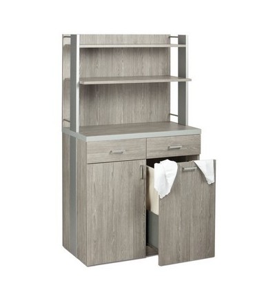 Vaisselier haut en bois et alu Vaisselier haut en bois et alu