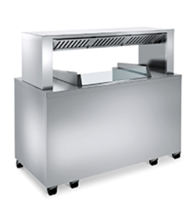 Vitrine cuisine de spectacle Frontcooking