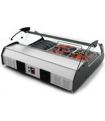 Présentoir réfrigéré vitré pour poissons  visuel arrière - Photo non contractuelle