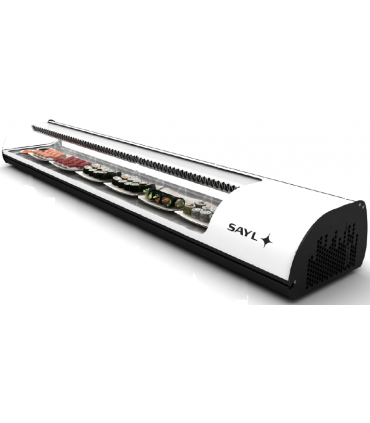 Vitrine réfrigérée à sushis coloris blanc - Photo non contractuelle