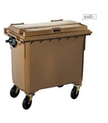 Conteneur plastique 4 roues - Photo non contractuelle