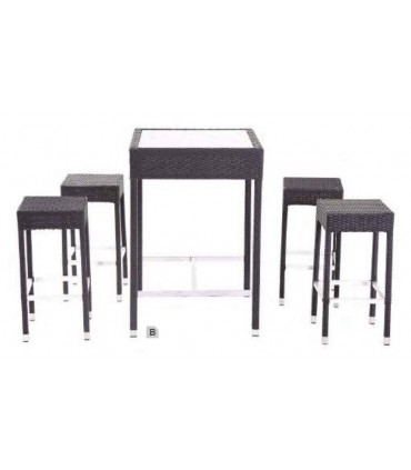 Table avec 4 tabourets