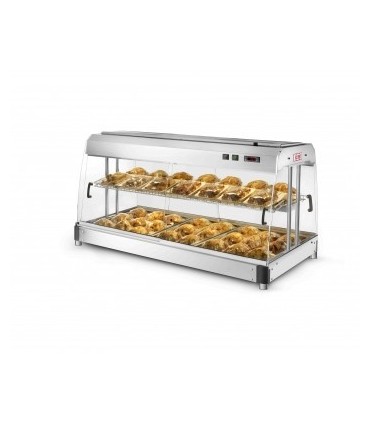 Présentoir chaud ventilé “SELF SERVICE” avec bacs Gastronorm GN2/1 (inclus)