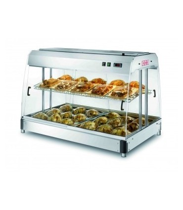 Présentoir chaud ventilé “SELF SERVICE” avec bacs Gastronorm GN2/1 (inclus)