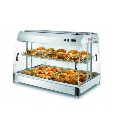 Présentoir chaud ventilé “SELF SERVICE” avec bacs Gastronorm GN2/1 (inclus)