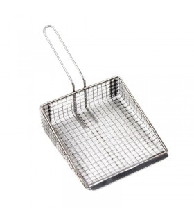Pelle à frites large double maille inox 200 x 160mm - Gastro M