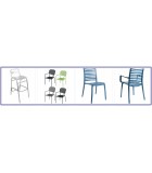 Chaise et tabouret pour terrasse de restaurant - Promoshop